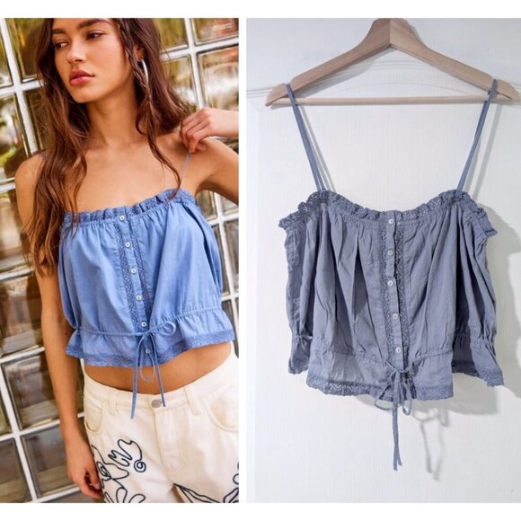 NWT Free People | Wistful Daydream Detachable Strap Tube Top - Picture 1 of 10